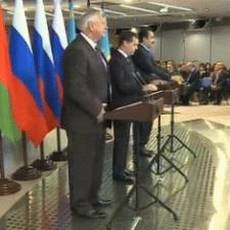 Пресс-конференция премьер-министров стран ЕЭП.